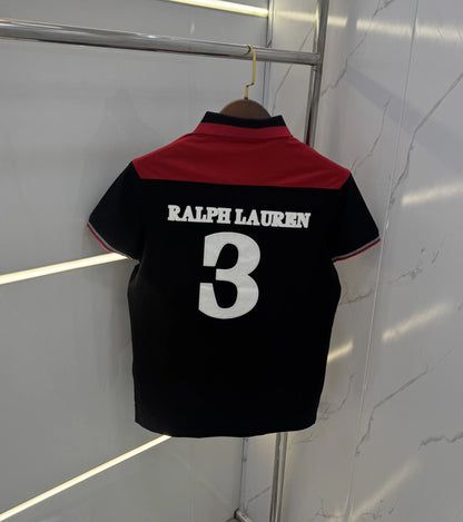 Ralph  Lauren Black Premium Polo T-shirt