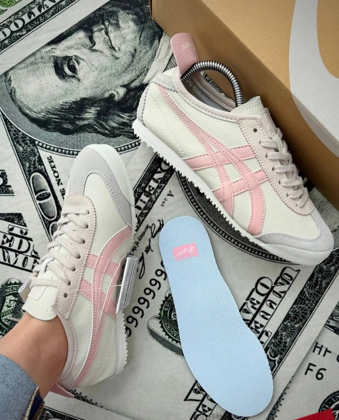 Onitsuka Tiger Mexico 66 Oatmeal Ginger Pink