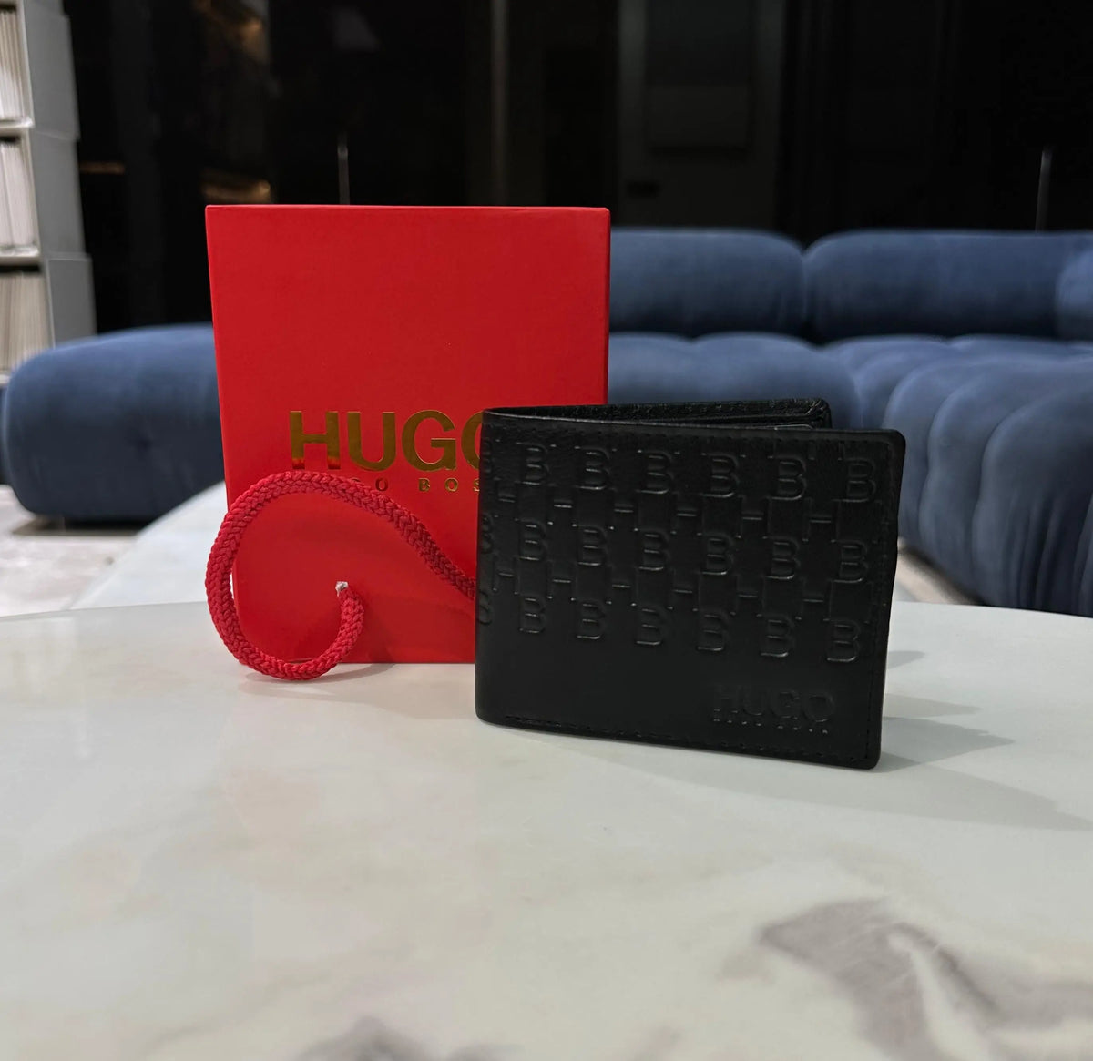 Hugo Bos s Monogram Premium Wallet Black h55