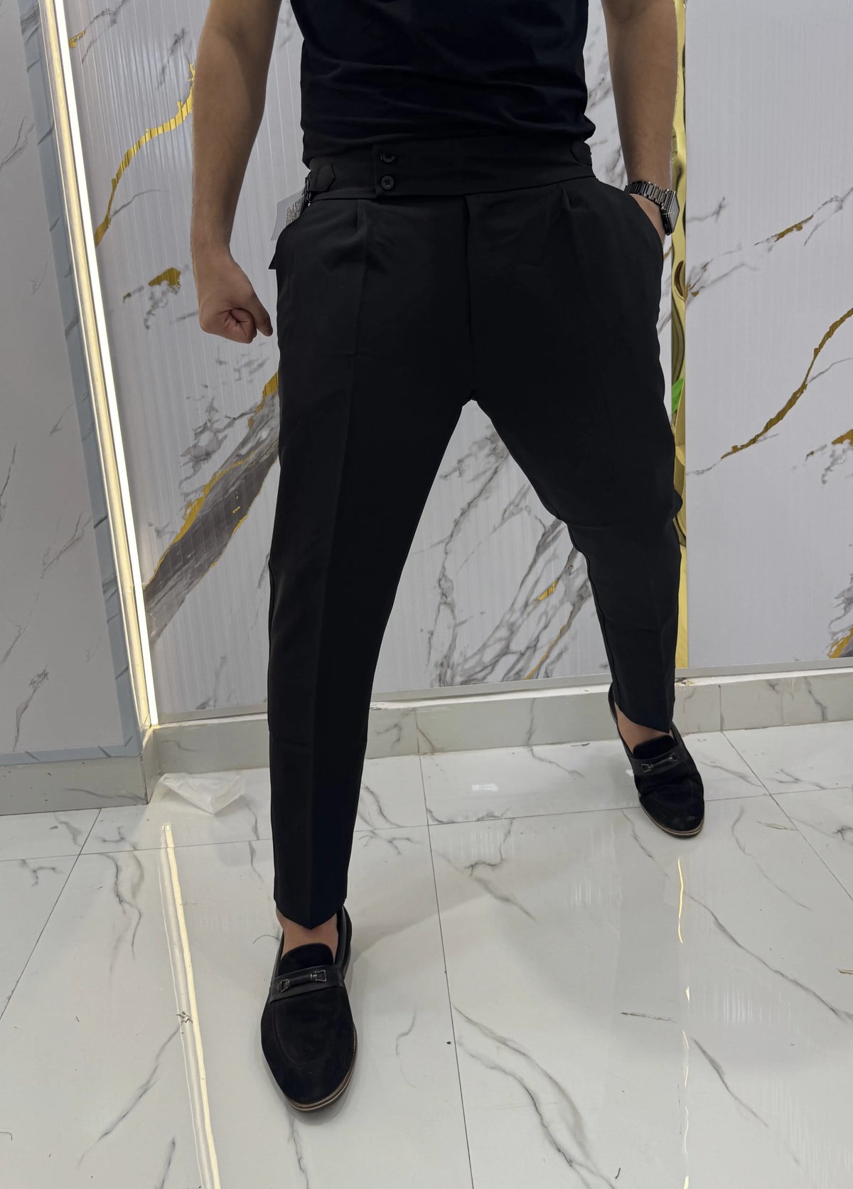 Astern Dion Black Imported Korean Trouser