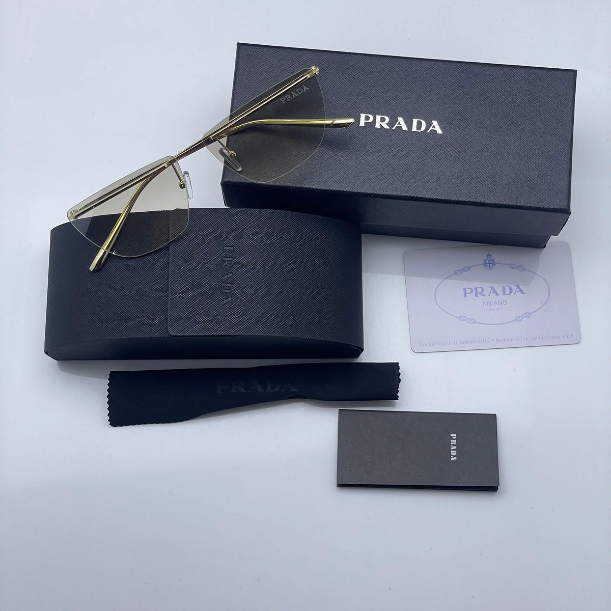 Prada 2236 gold brown shaded