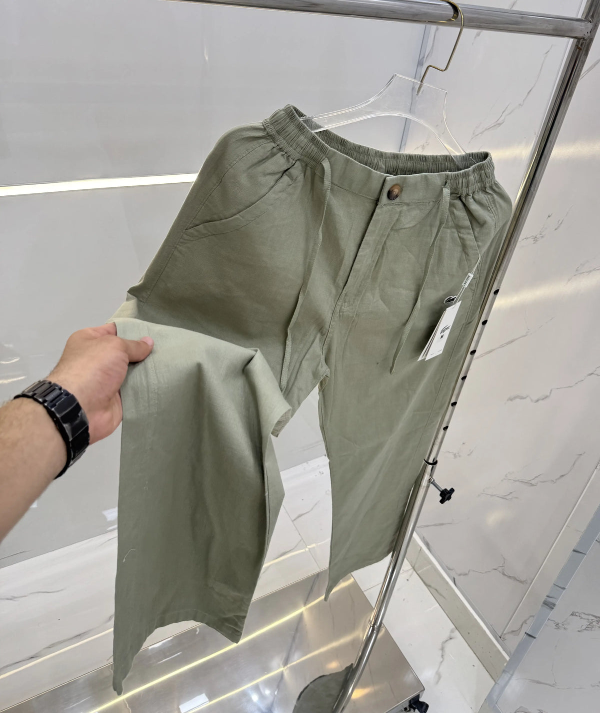 Lacost e Olive Premium Linen Trouser
