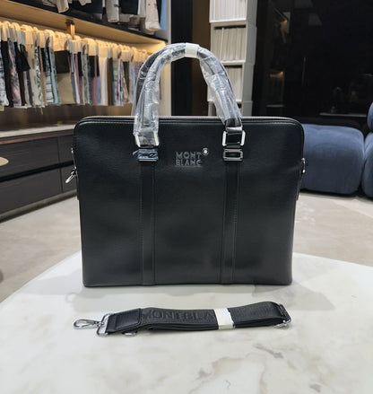 Mont Blan c Luxury Premium Imported Black Laptop Bag mb1115