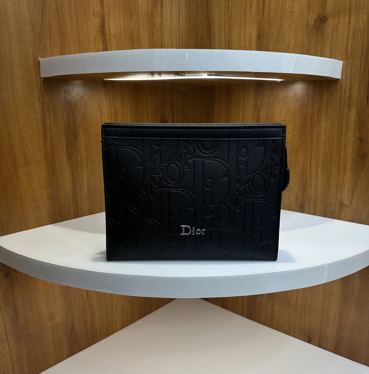 Dio r Monogram Luxury Unisex Pochette Blue With Box Balck d16