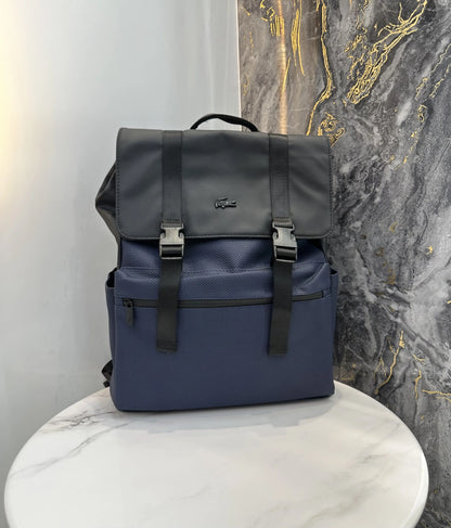 Lacost e Luxury Imported BackPack Blue L70