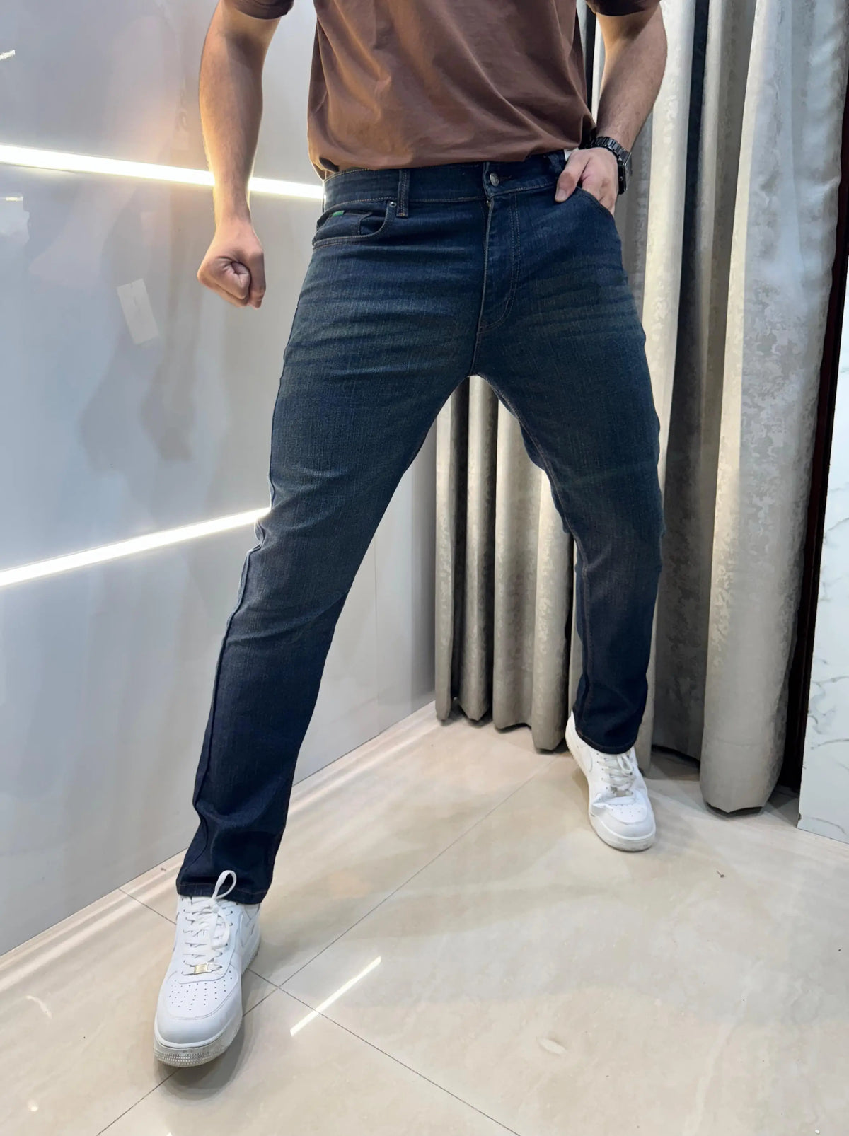 Lacost e Greenish raw Imported Hyperflex.. Denim