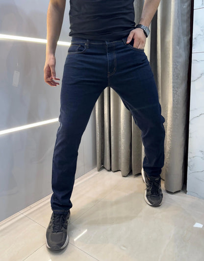 Lacost e Navy Blue raw Imported Hyperflex.. Denim