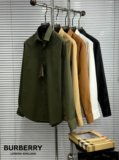 Burberr y  Olive   Premium Shirt With Original Box