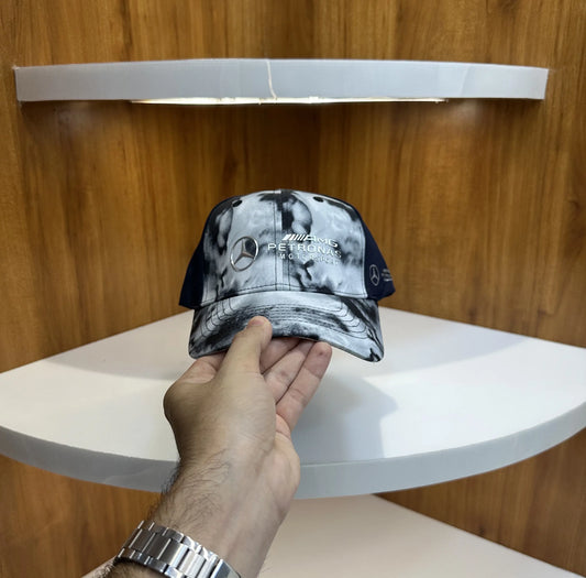 Mercedes Amg Premium Imported Cap White Navy am110