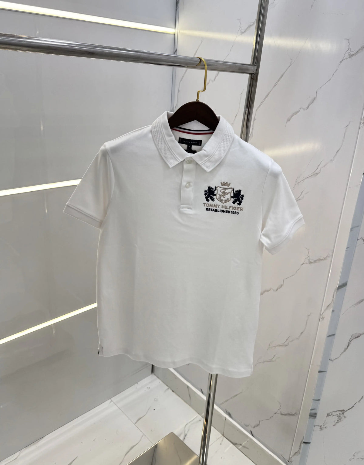 Tomm y Hilfiger White Premium Polo T-shirt