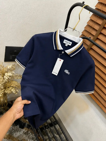 Lacost_e Printed Premium Polo T-shirt (DN 509)