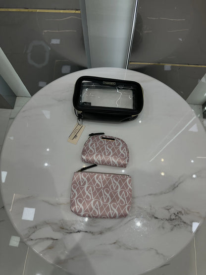 Victorias Secre t Premium Cosmetic Pouch Combo With Carry Bag vs250