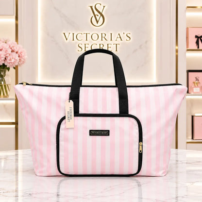 Victorias Secre t Luxury Tote Bag Pink White vs90