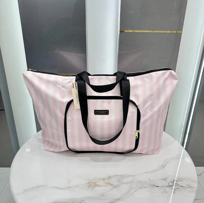 Victorias Secre t Luxury Tote Bag Pink White vs90