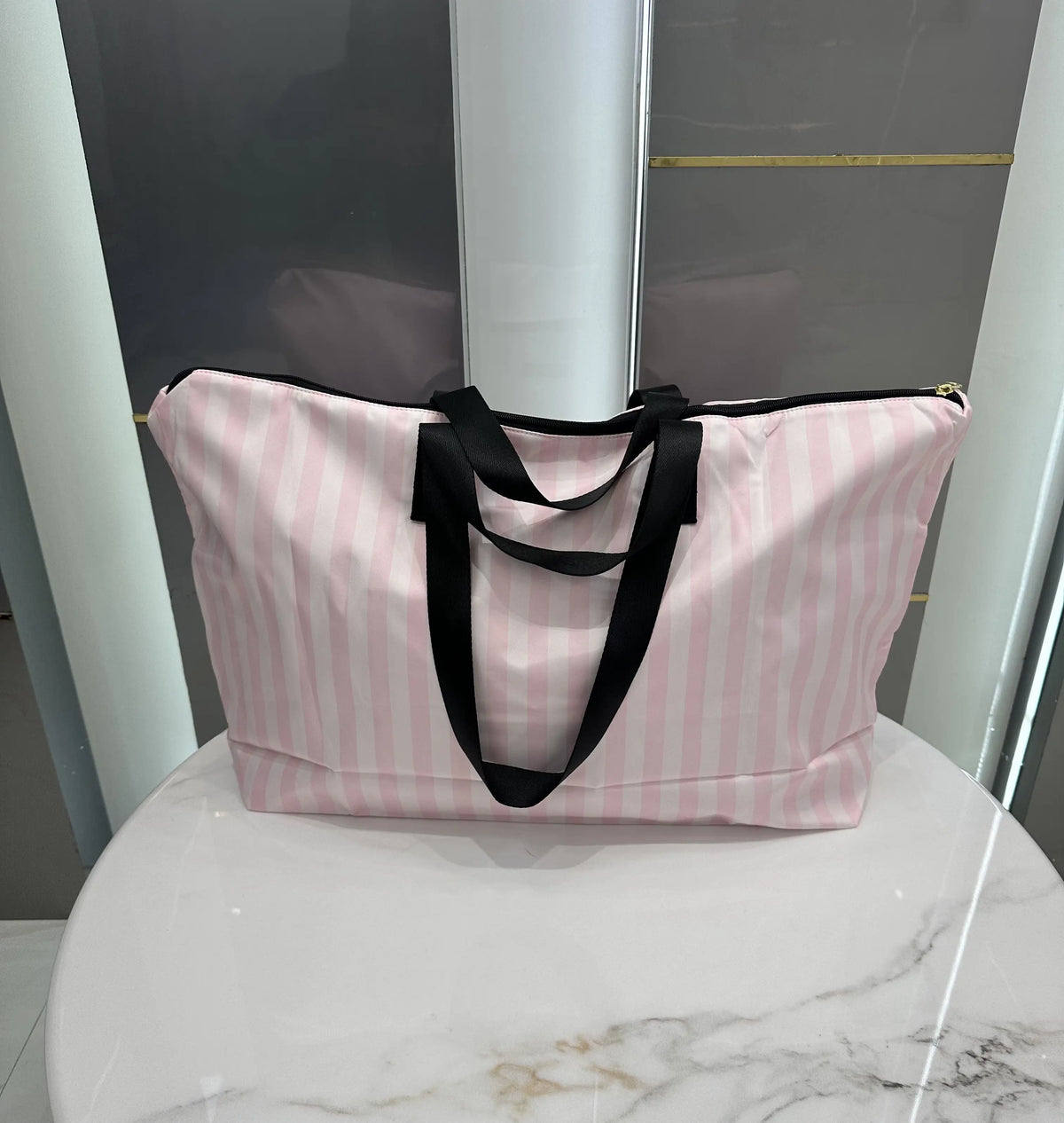 Victorias Secre t Luxury Tote Bag Pink White vs90