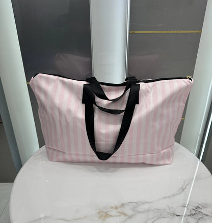 Victorias Secre t Luxury Tote Bag Pink White vs90