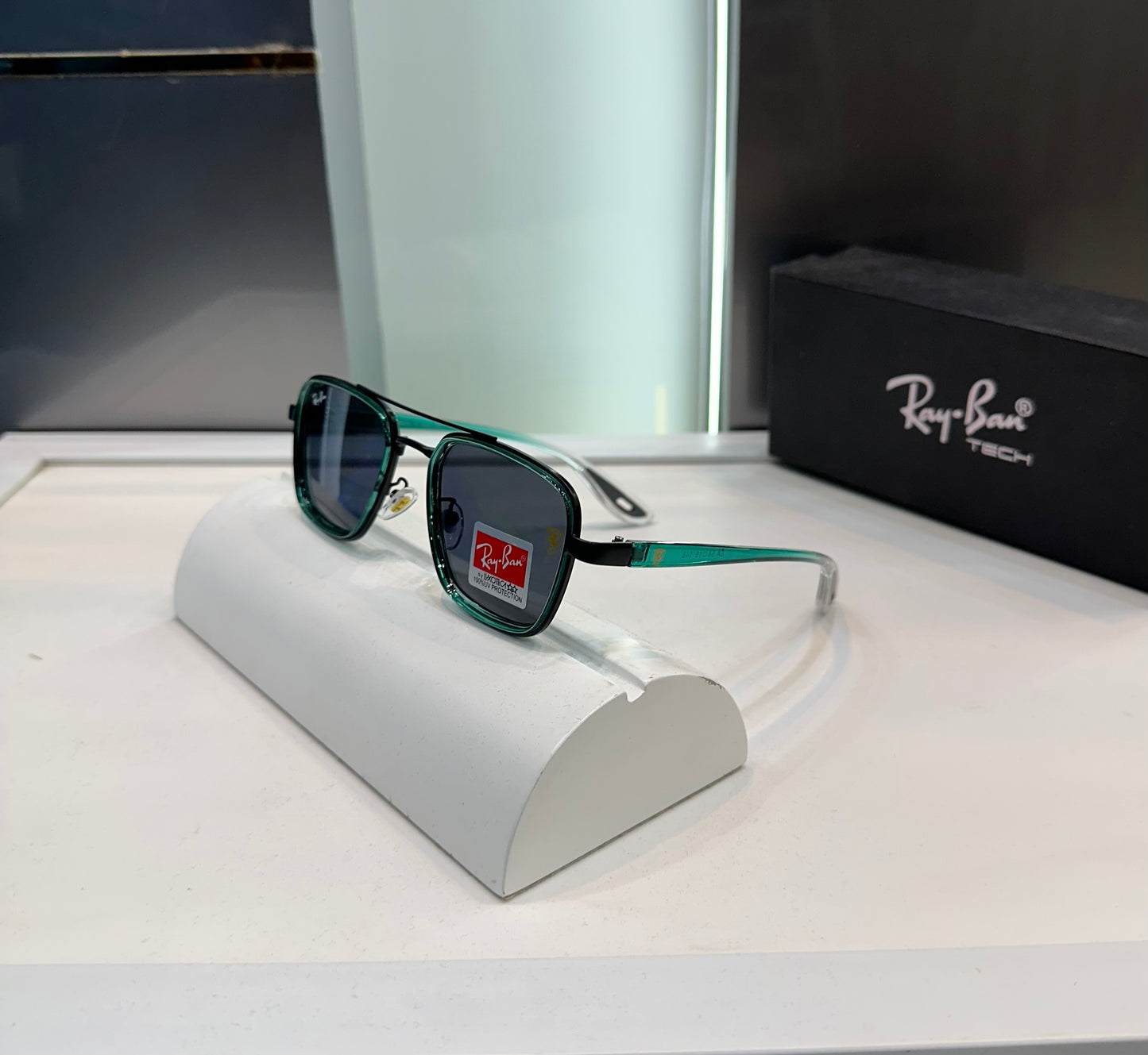 Rayban Green Ferrari Edition Luxury Shade With Original Packing