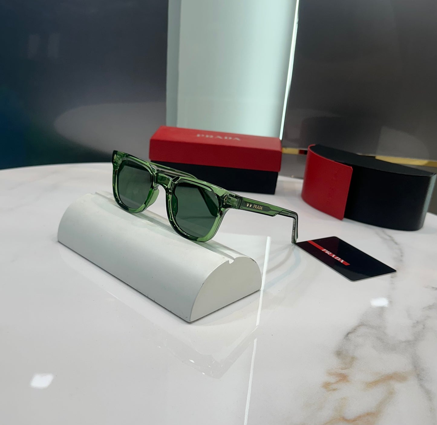 Prada Milano Green Karan Aujla Edition Luxury Shade With Original Packing