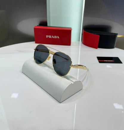 Prada Milano Gold Metal Karan Aujla Edition Luxury Shade With Original Packing