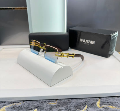 Balmain Paris Dual Tone Designer Luxury Sunglasses With Original Packing