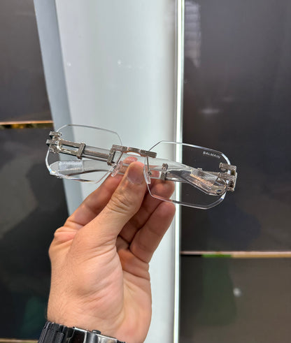 Balmain Paris Transparent Luxury Sunglasses With Original Packing