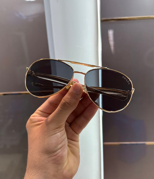 Prada Milano Gold Metal Karan Aujla Edition Luxury Shade With Original Packing