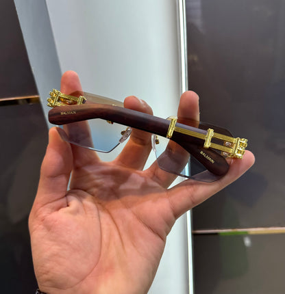 Balmain Paris Dual Tone Designer Luxury Sunglasses With Original Packing