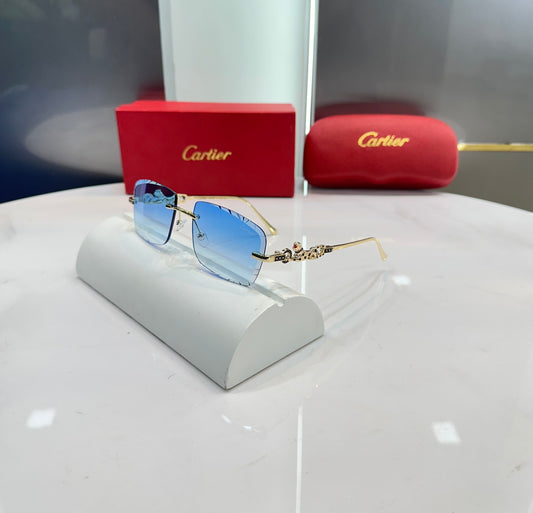 Cartier Sky Blue Metal Karan Aujla Edition Luxury Shade With Original Packing