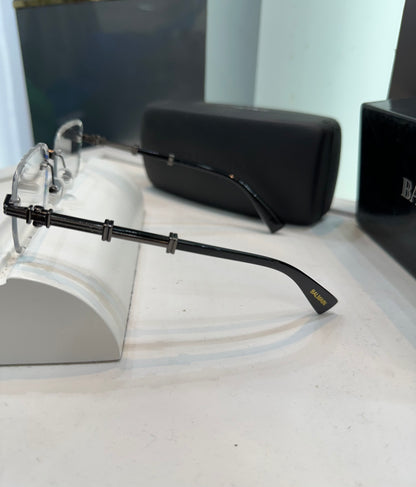 Balmain Paris Transparent White Designer Luxury Sunglasses With Original Packing