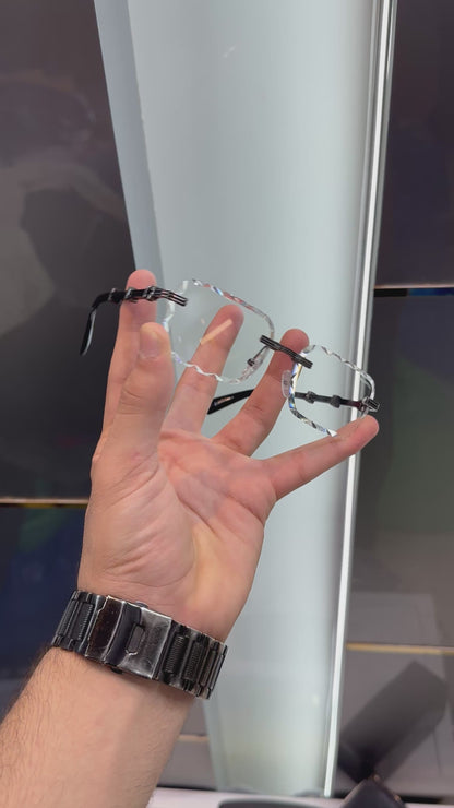 Balmain Paris Transparent White Designer Luxury Sunglasses With Original Packing